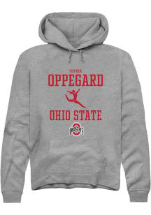 Sophia Oppegard Rally Mens Graphite Ohio State Buckeyes NIL Sport Icon Hooded Sweatshirt