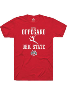 Sophia Oppegard Red Ohio State Buckeyes NIL Sport Icon Short Sleeve T Shirt