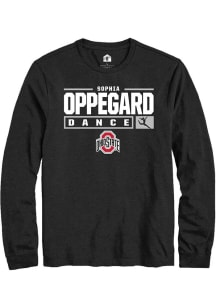 Sophia Oppegard Rally Mens Black Ohio State Buckeyes NIL Stacked Box Tee