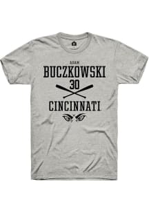 Adam Buczkowski Ash Cincinnati Bearcats NIL Sport Icon Short Sleeve T Shirt