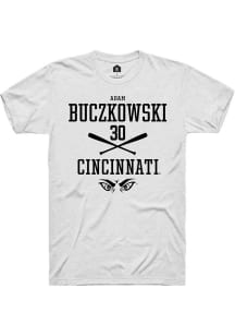 Adam Buczkowski White Cincinnati Bearcats NIL Sport Icon Short Sleeve T Shirt