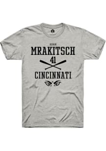 Adam Mrakitsch Ash Cincinnati Bearcats NIL Sport Icon Short Sleeve T Shirt