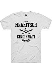 Adam Mrakitsch White Cincinnati Bearcats NIL Sport Icon Short Sleeve T Shirt