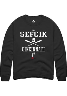 Cal Sefcik Rally Mens  Cincinnati Bearcats NIL Sport Icon Crew Sweatshirt