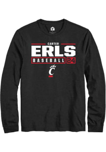 Carter Erls Rally Mens  Cincinnati Bearcats NIL Stacked Box Tee