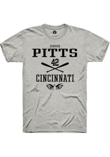 Derrick Pitts Ash Cincinnati Bearcats NIL Sport Icon Short Sleeve T Shirt