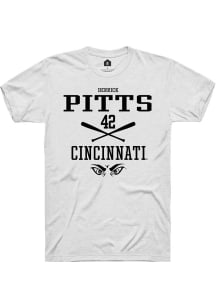 Derrick Pitts White Cincinnati Bearcats NIL Sport Icon Short Sleeve T Shirt