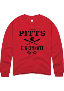 Derrick Pitts Rally Mens Red Cincinnati Bearcats NIL Sport Icon Crew Sweatshirt