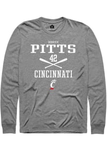 Derrick Pitts Rally Mens Graphite Cincinnati Bearcats NIL Sport Icon Tee