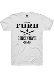 Donovan Ford White Cincinnati Bearcats NIL Sport Icon Short Sleeve T Shirt