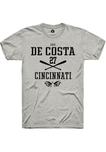 Eric De Costa Ash Cincinnati Bearcats NIL Sport Icon Short Sleeve T Shirt