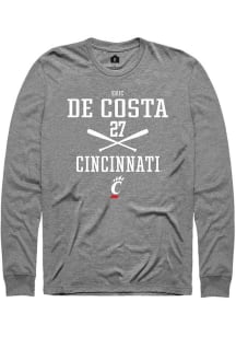 Eric De Costa Rally Mens Graphite Cincinnati Bearcats NIL Sport Icon Tee