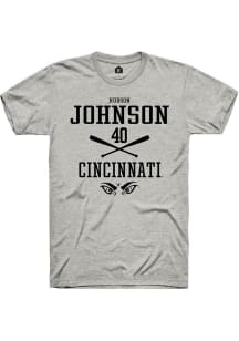 Hudson Johnson Ash Cincinnati Bearcats NIL Sport Icon Short Sleeve T Shirt