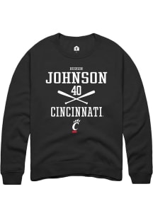 Hudson Johnson Rally Mens  Cincinnati Bearcats NIL Sport Icon Crew Sweatshirt