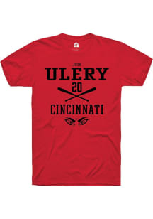 Josh Ulery Red Cincinnati Bearcats NIL Sport Icon Short Sleeve T Shirt