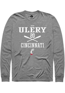 Josh Ulery Rally Mens Graphite Cincinnati Bearcats NIL Sport Icon Tee