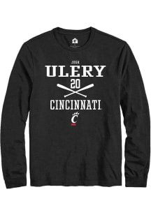 Josh Ulery Rally Mens Black Cincinnati Bearcats NIL Sport Icon Tee