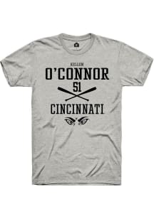 Kellen O'Connor Ash Cincinnati Bearcats NIL Sport Icon Short Sleeve T Shirt