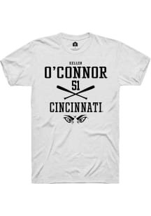 Kellen O'Connor White Cincinnati Bearcats NIL Sport Icon Short Sleeve T Shirt