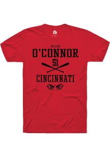 Kellen O'Connor Red Cincinnati Bearcats NIL Sport Icon Short Sleeve T Shirt