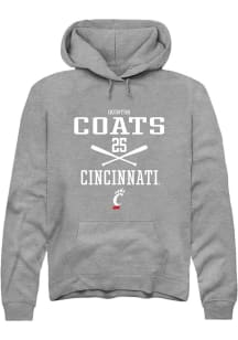 Quinton Coats Rally Mens Graphite Cincinnati Bearcats NIL Sport Icon Hooded Sweatshirt