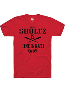 Rodney Shultz Red Cincinnati Bearcats NIL Sport Icon Short Sleeve T Shirt