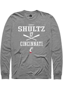 Rodney Shultz Rally Mens Graphite Cincinnati Bearcats NIL Sport Icon Tee