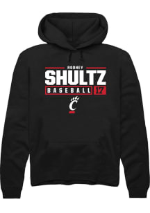 Rodney Shultz Rally Mens  Cincinnati Bearcats NIL Stacked Box Hooded Sweatshirt