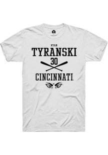 Ryan Tyranski White Cincinnati Bearcats NIL Sport Icon Short Sleeve T Shirt