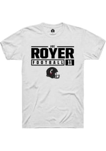 Joe Royer  Cincinnati Bearcats White Rally NIL Stacked Box Short Sleeve T Shirt