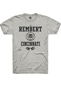 JJ Rembert Ash Cincinnati Bearcats NIL Sport Icon Short Sleeve T Shirt