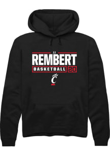 JJ Rembert Rally Mens  Cincinnati Bearcats NIL Stacked Box Hooded Sweatshirt