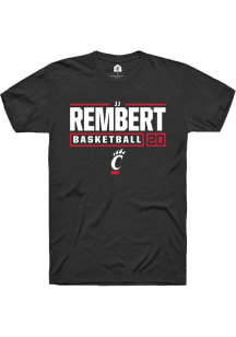 JJ Rembert  Cincinnati Bearcats NIL Stacked Box Short Sleeve T Shirt