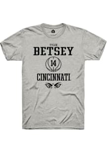 Tyler Betsey Ash Cincinnati Bearcats NIL Sport Icon Short Sleeve T Shirt