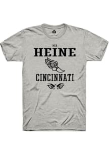 Mia Heine Ash Cincinnati Bearcats NIL Sport Icon Short Sleeve T Shirt