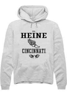 Mia Heine Rally Mens White Cincinnati Bearcats NIL Sport Icon Hooded Sweatshirt