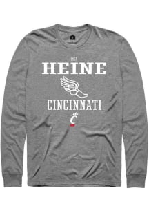 Mia Heine Rally Mens Graphite Cincinnati Bearcats NIL Sport Icon Tee