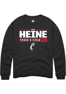 Mia Heine Rally Mens  Cincinnati Bearcats NIL Stacked Box Crew Sweatshirt