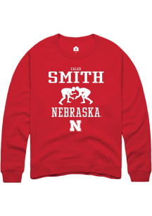 Caleb Smith Rally Mens Red Nebraska Cornhuskers NIL Sport Icon Crew Sweatshirt