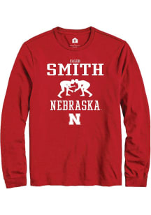 Caleb Smith Rally Mens Red Nebraska Cornhuskers NIL Sport Icon Tee