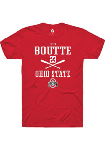 Lorin Boutté Red Ohio State Buckeyes NIL Sport Icon Short Sleeve T Shirt