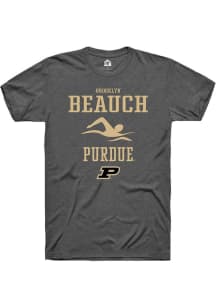 Brooklyn Beauch Dark Grey Purdue Boilermakers NIL Sport Icon Short Sleeve T Shirt