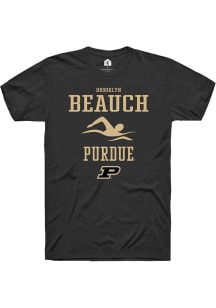 Brooklyn Beauch Black Purdue Boilermakers NIL Sport Icon Short Sleeve T Shirt