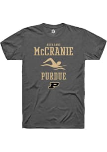 Ruth Anne McCranie Dark Grey Purdue Boilermakers NIL Sport Icon Short Sleeve T Shirt