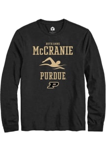 Ruth Anne McCranie Rally Mens Black Purdue Boilermakers NIL Sport Icon Tee