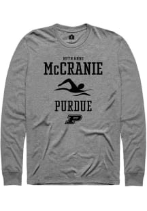Ruth Anne McCranie Rally Mens Graphite Purdue Boilermakers NIL Sport Icon Tee