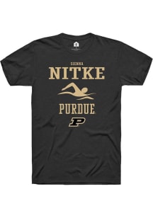 Sienna Nitke Black Purdue Boilermakers NIL Sport Icon Short Sleeve T Shirt