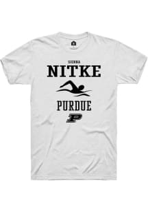 Sienna Nitke White Purdue Boilermakers NIL Sport Icon Short Sleeve T Shirt