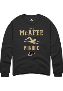 Sophie McAfee Rally Mens Black Purdue Boilermakers NIL Sport Icon Crew Sweatshirt