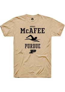 Sophie McAfee Gold Purdue Boilermakers NIL Sport Icon Short Sleeve T Shirt